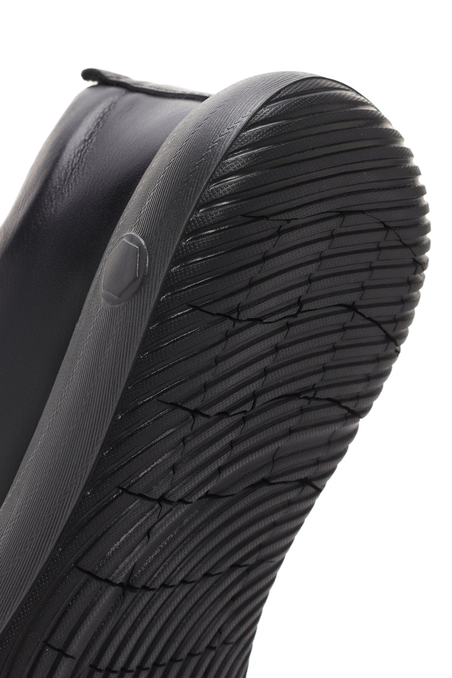 
Men's Black Lace-Up Leather Sneaker
