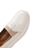 Women's Beige Leather Comfort Shoes | Derimod