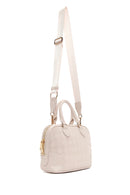 Women's Cream Faux Leather Crossbody Bag | Derimod