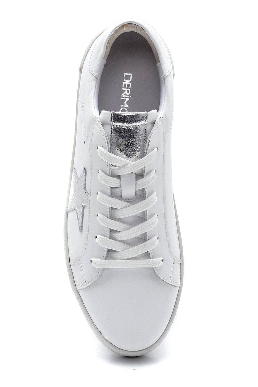 Kadın Deri Yıldız Detaylı Sneaker