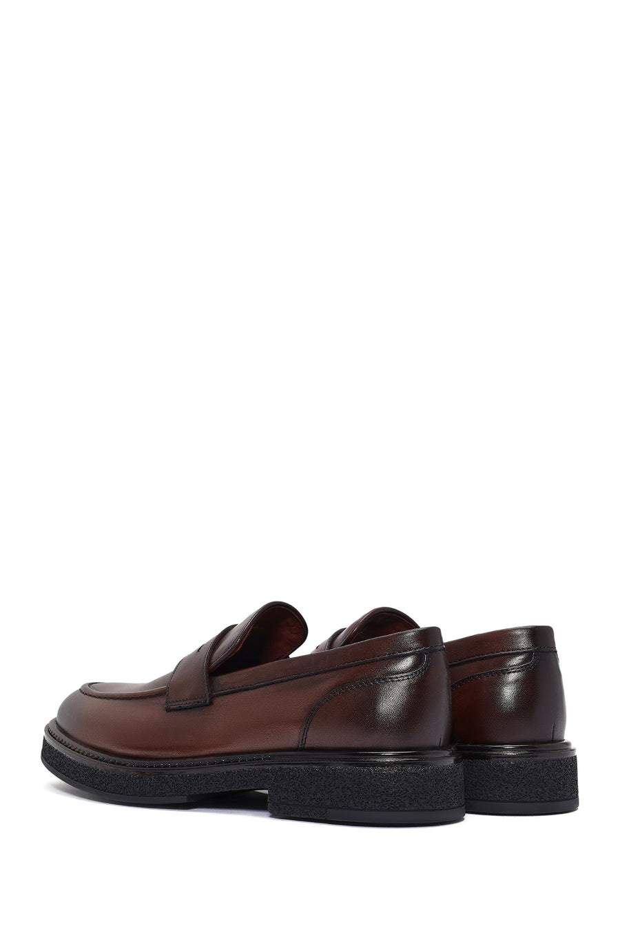 
Men's Brown Leather Casual Loafer
