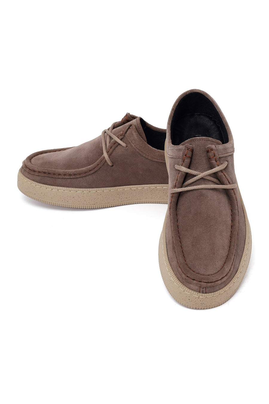 Male Mink Lace-Up Suede Casual Shoes