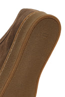 Women's Tan Suede Leather Masculine Shoes | Derimod