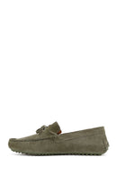 Men's Khaki Suede Leather Casual Loafer | Derimod