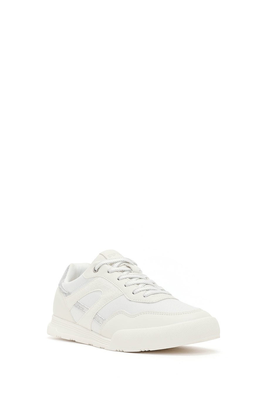 Women's White Lace-Up Sneaker