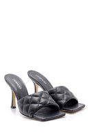 Women's Leather Heeled Slippers | Derimod