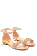 Kadın Altın Zincir Detaylı Sandalet | Derimod