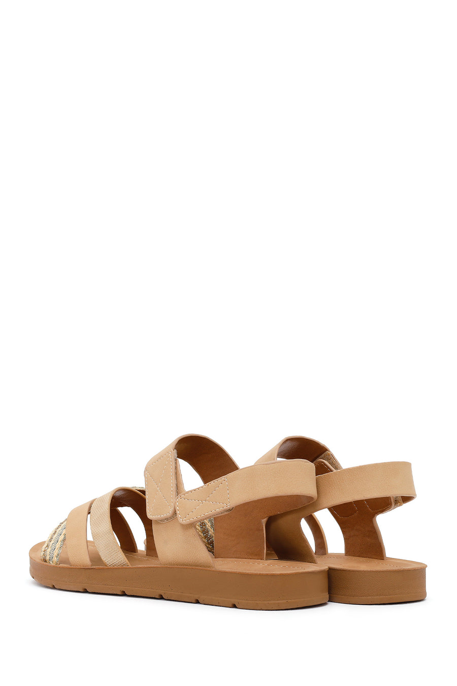 Women's Tan Strappy Sandals