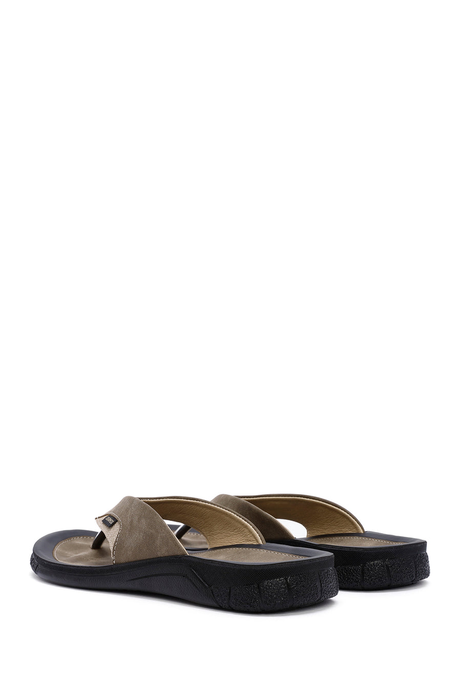 Men's Mink Flip Flop Nubuck Leather Slippers