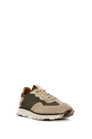 Men's Mink Lace-up Leather Sneaker | Derimod