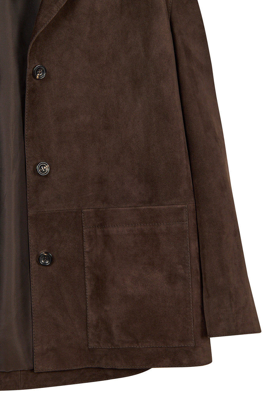 Gloria Woman Brown Oversize Suede Leather Jacket