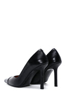 Kadın Siyah Deri Stiletto | Derimod