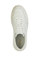 Geox Men's White Arvier Lace-Up Leather Sneaker | Derimod