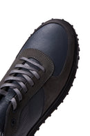 Men's Gray Leather Sneaker | Derimod