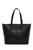 Woman Black Long Strap Printed Shoulder Bag | Derimod