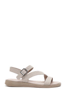 Women's Mink Ankle Strap Leather Sandals | Derimod