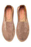 Men's Leather Suede Espadrilles | Derimod