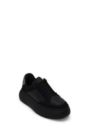 Kadın Siyah Bağcıklı Kalın Tabanlı Sneaker | Derimod