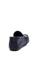 Erkek Lacivert Deri Casual Loafer | Derimod