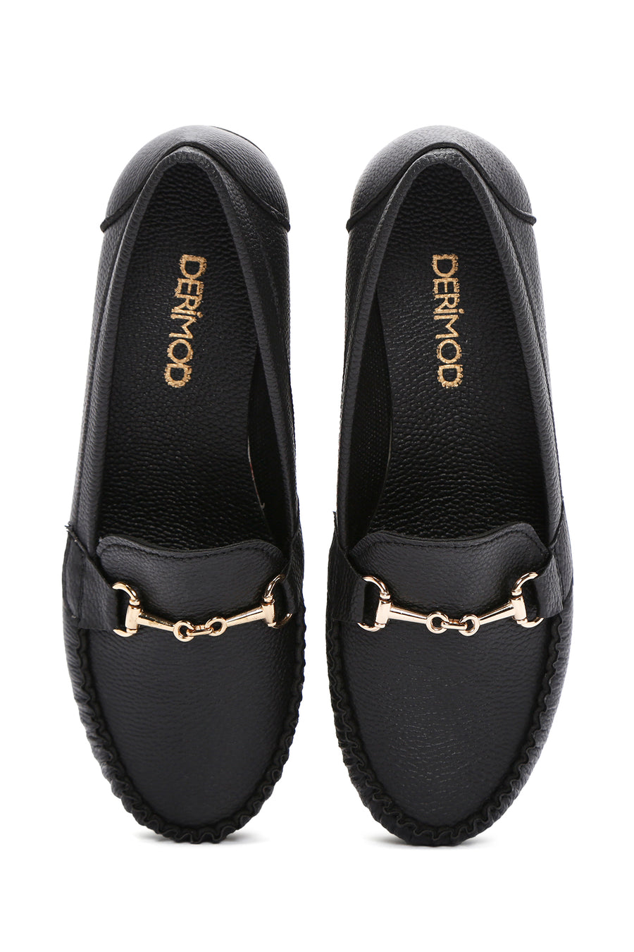 Kadın Siyah Dolgu Topuk Loafer