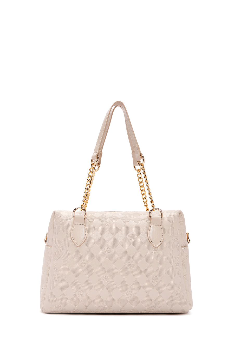 Women's Cream Long Strap Shoulder Bag
