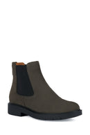 Geox Women's Grey Spherica Ec1 Suede Chelsea Boots | Derimod