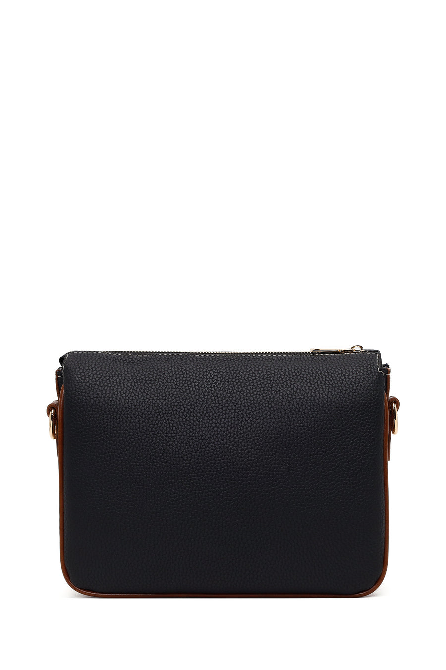Woman Black Long-Strap Crossbody Bag