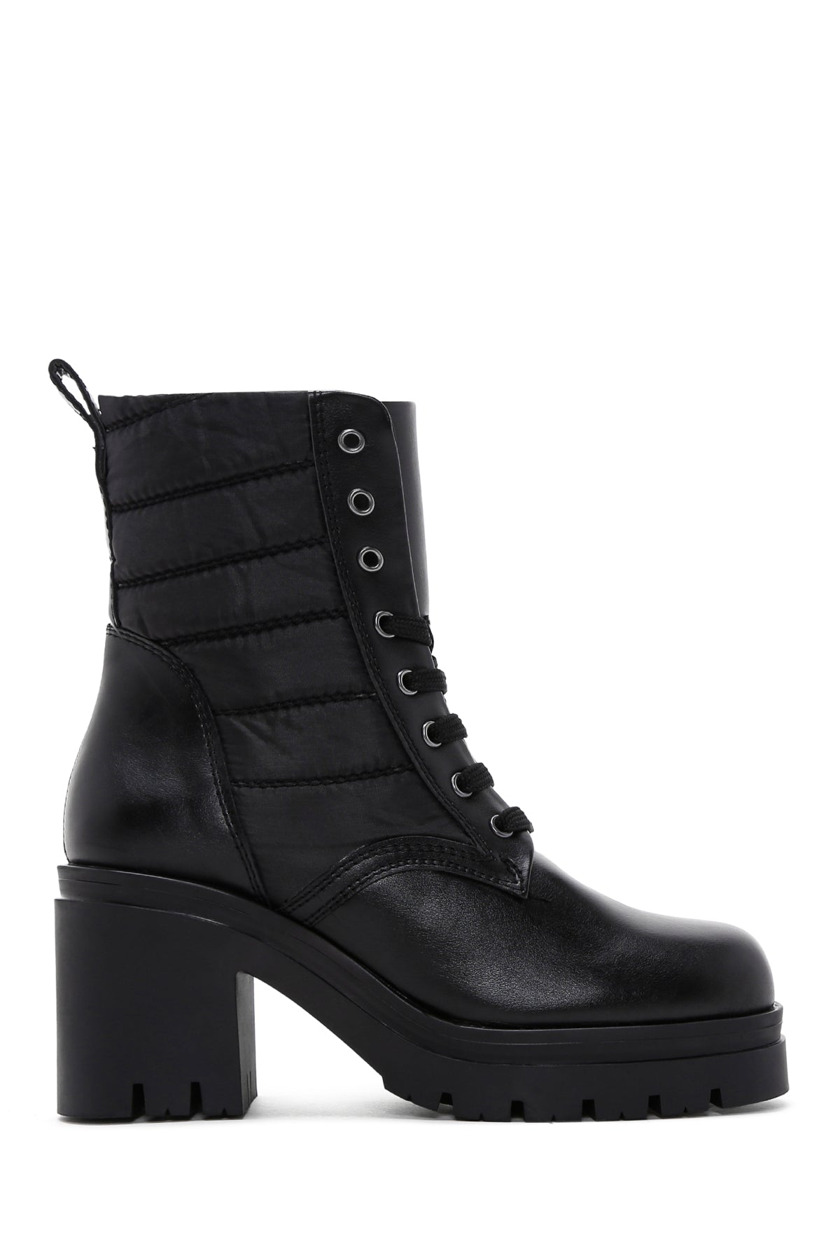 Women's Black Thick Heeled Boots 23WFE253714 | Derimod