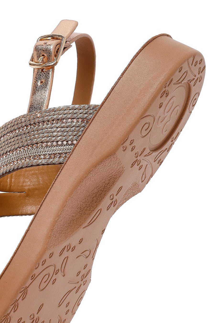 Women's Pink Stone Sandals