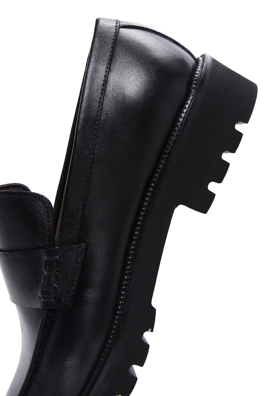 Men's Black Leather Casual Loafer