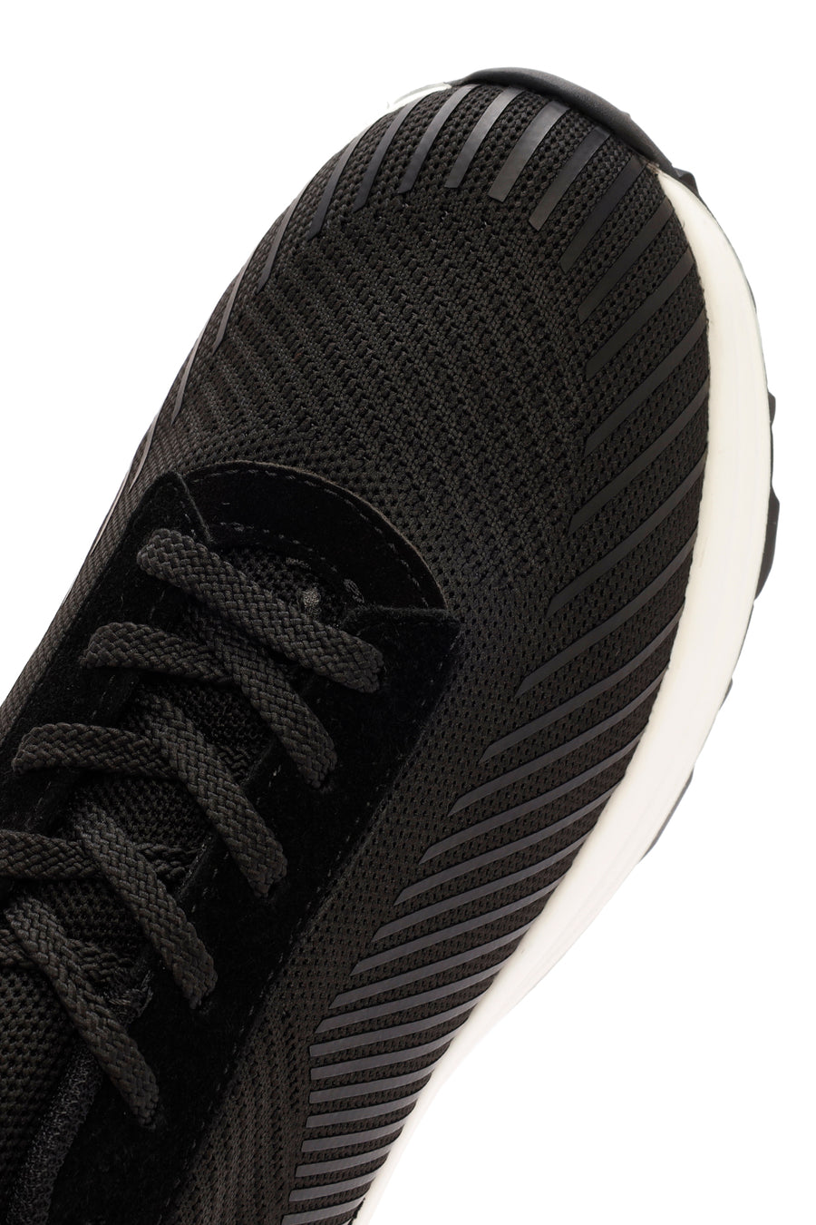 Derimod Zero Men's Black Lace-Up Thick Soled Fabric Sneaker