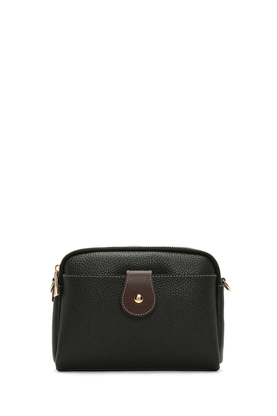 Women's Black Long Strap Mini Crossbody Bag