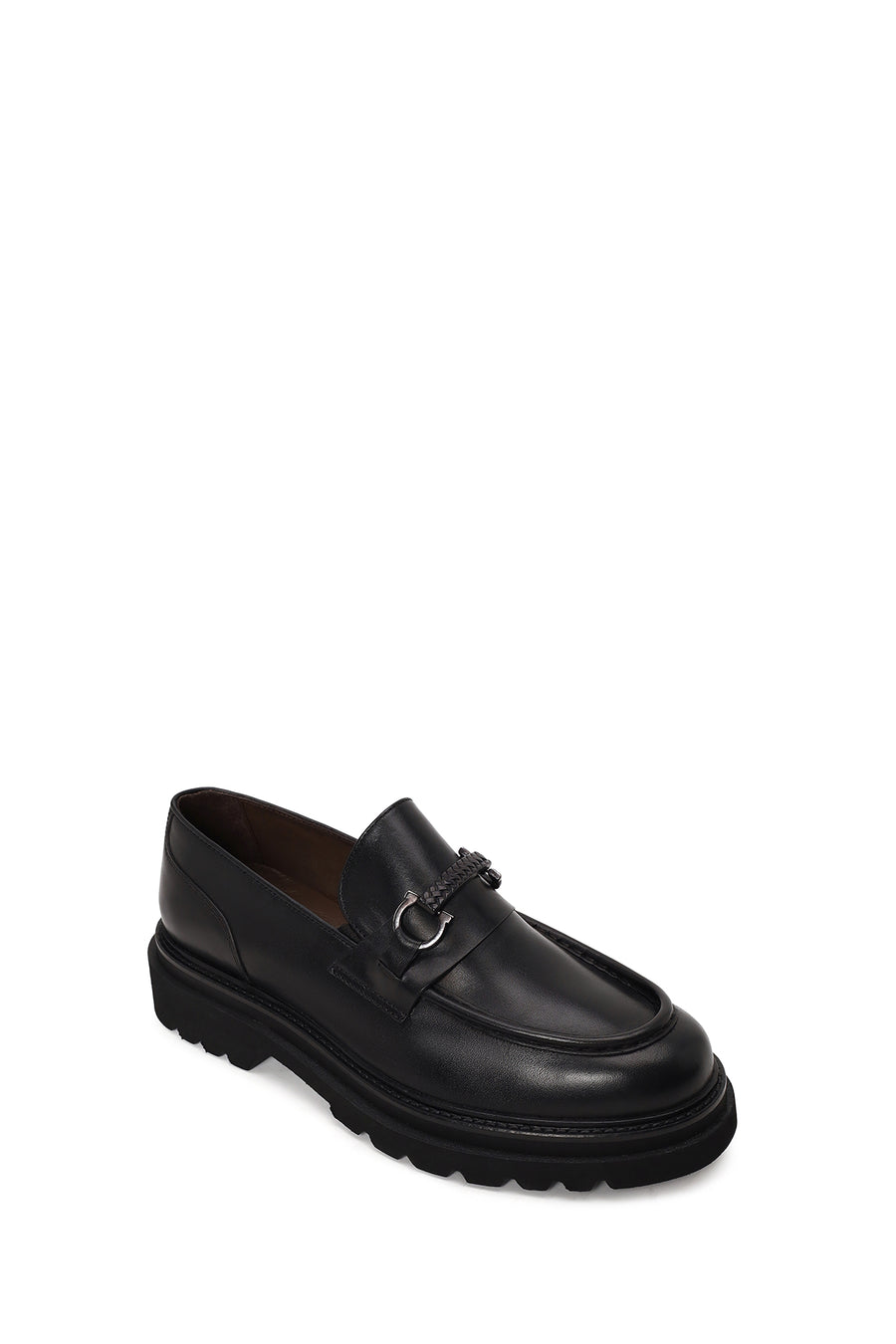 Erkek Siyah Deri Casual Loafer