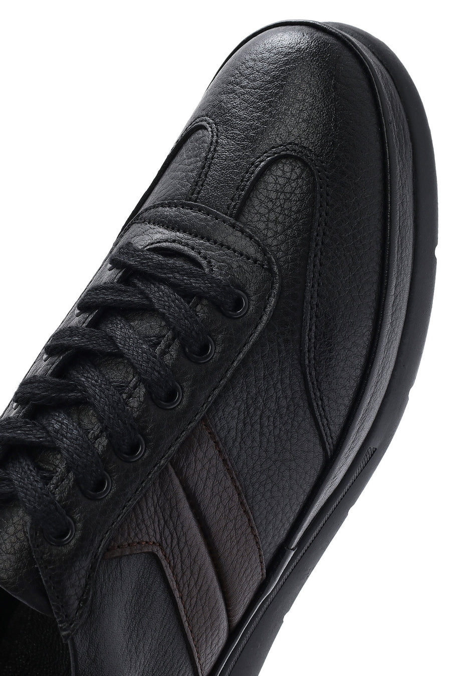 Men's Black Lace-up Leather Casual Shoes