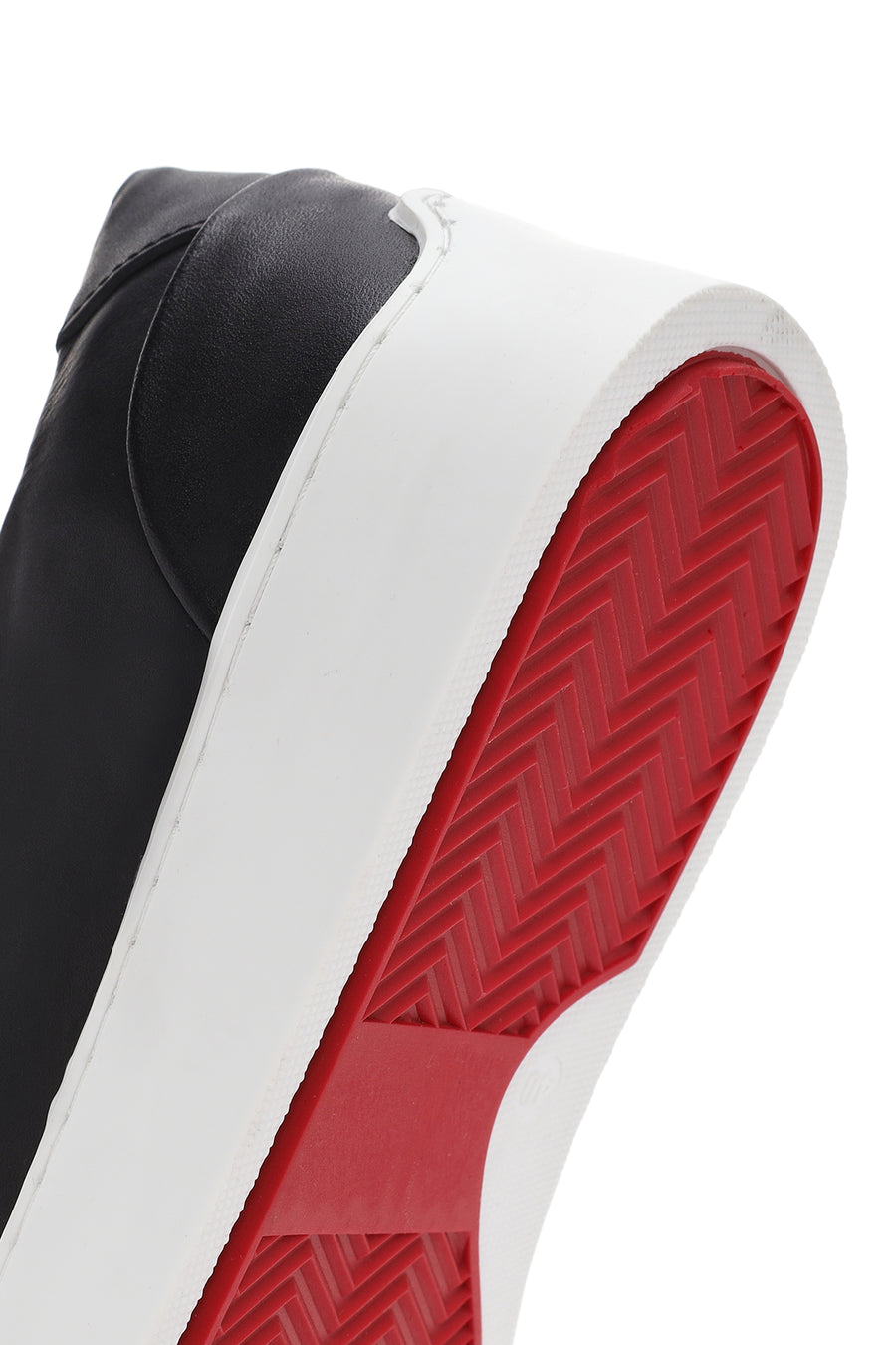 Erkek Siyah Bağcıklı Deri Sneaker