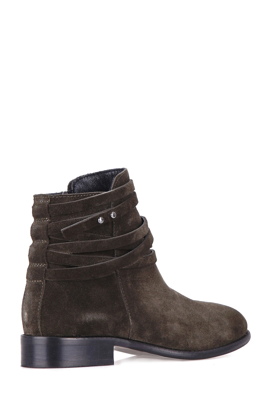 Strappy Women's Suede Boots