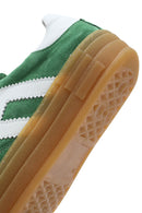 Kadın Yeşil Bağcıklı Süet Deri Sneaker | Derimod