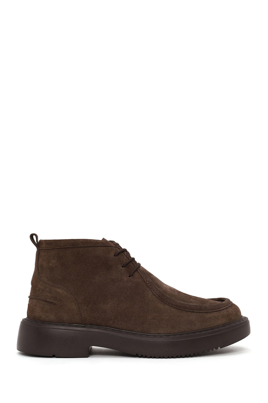 Male Mink Lace-Up Thick-Soled Suede Casual Boots WM650008DS | Derimod