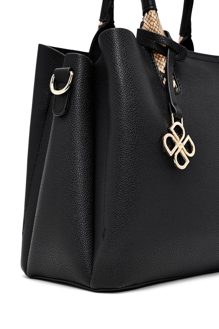 Women's Black Long Strap Classic Handbag