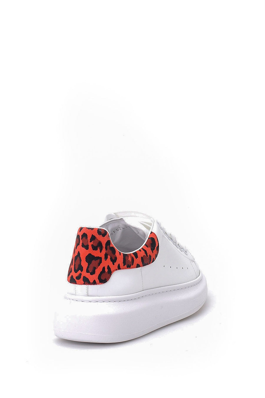 Kadın Leopar Detaylı Sneaker