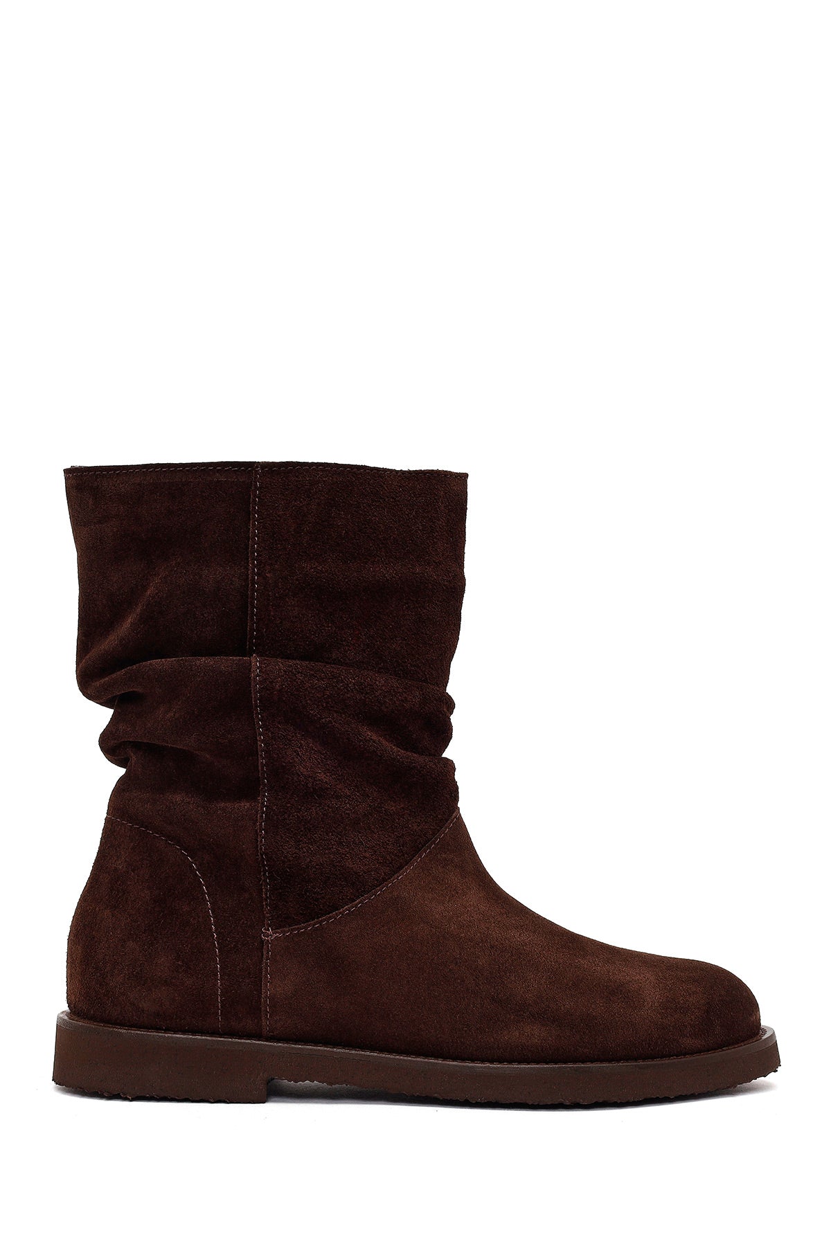 Woman Brown Suede Boots WF190063DS | Derimod