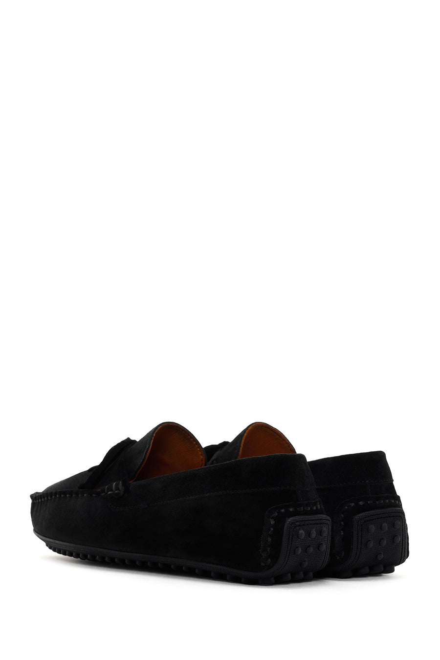 Men's Black Suede Leather Casual Loafer