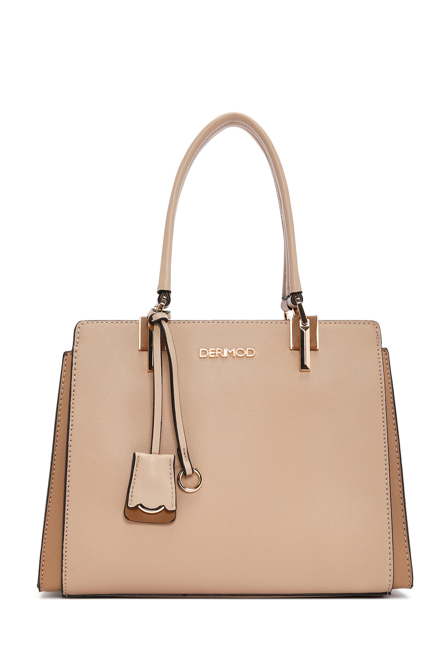 Women's Beige Long Strap Classic Handbag
