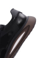 Men's Black Leather Sneaker | Derimod