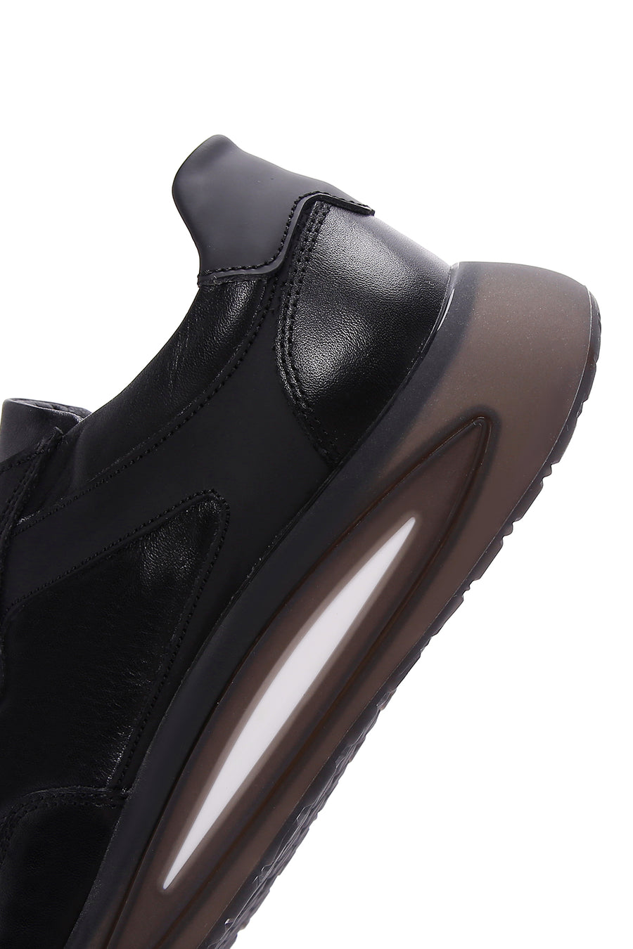 Men's Black Leather Sneaker