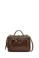 Woman Brown Long-Strap Crossbody Bag | Derimod