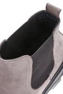 Men's Gray Nubuck Leather Chelsea Boots | Derimod