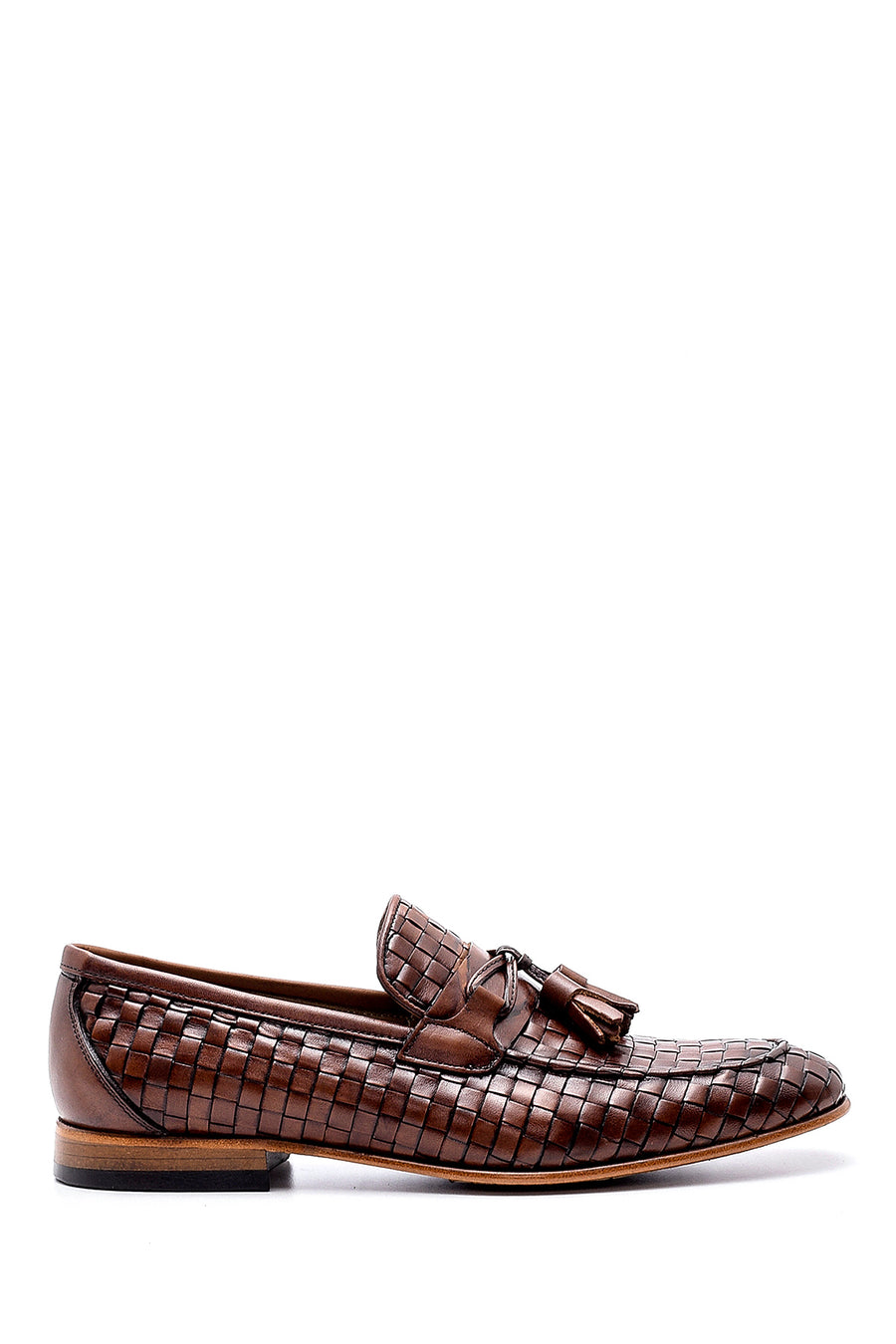 Men's Leather Knit Pattern Loafer 20SFD317329 | Derimod