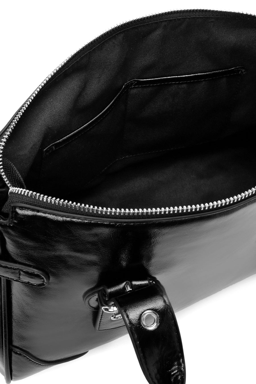 Women's Black Long Strap Casual Shoulder Bag