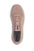 Geox Women's Pink Spherica Lace-up Fabric Sneaker | Derimod